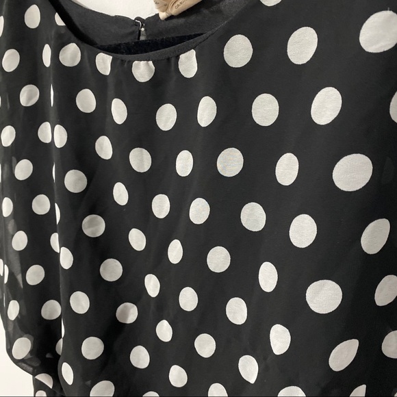 Japna Black & White Polka Dot Dress MEDIUM - Picture 8 of 8